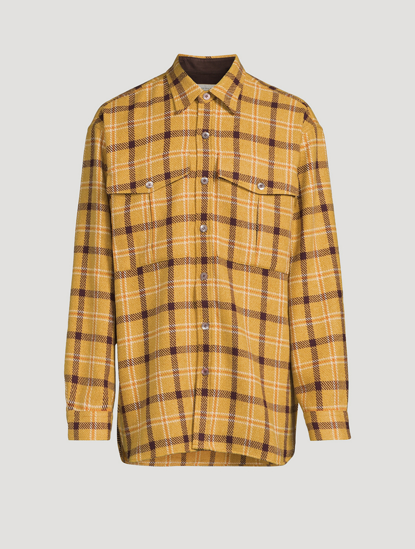 Calendo Oversized Plaid Flannel Shirt