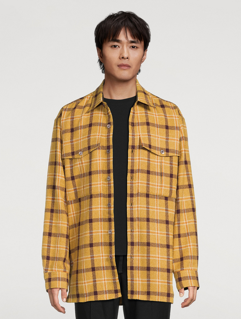 Calendo Oversized Plaid Flannel Shirt