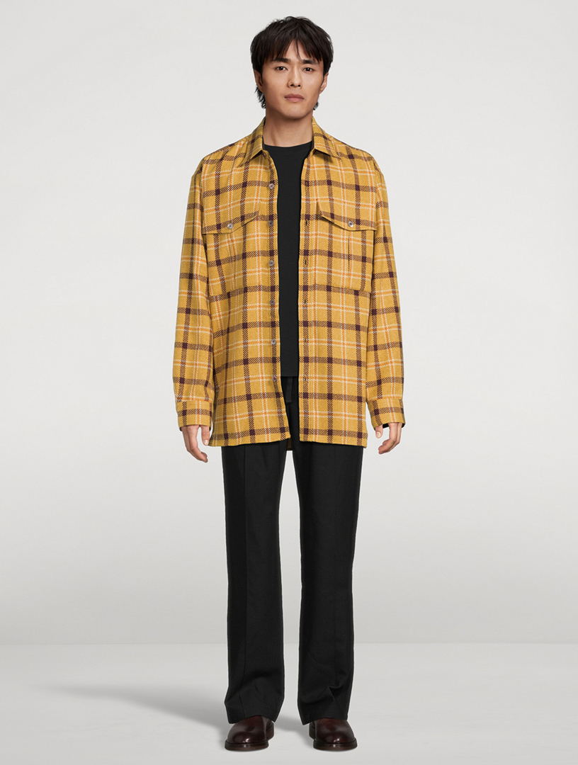 Calendo Oversized Plaid Flannel Shirt