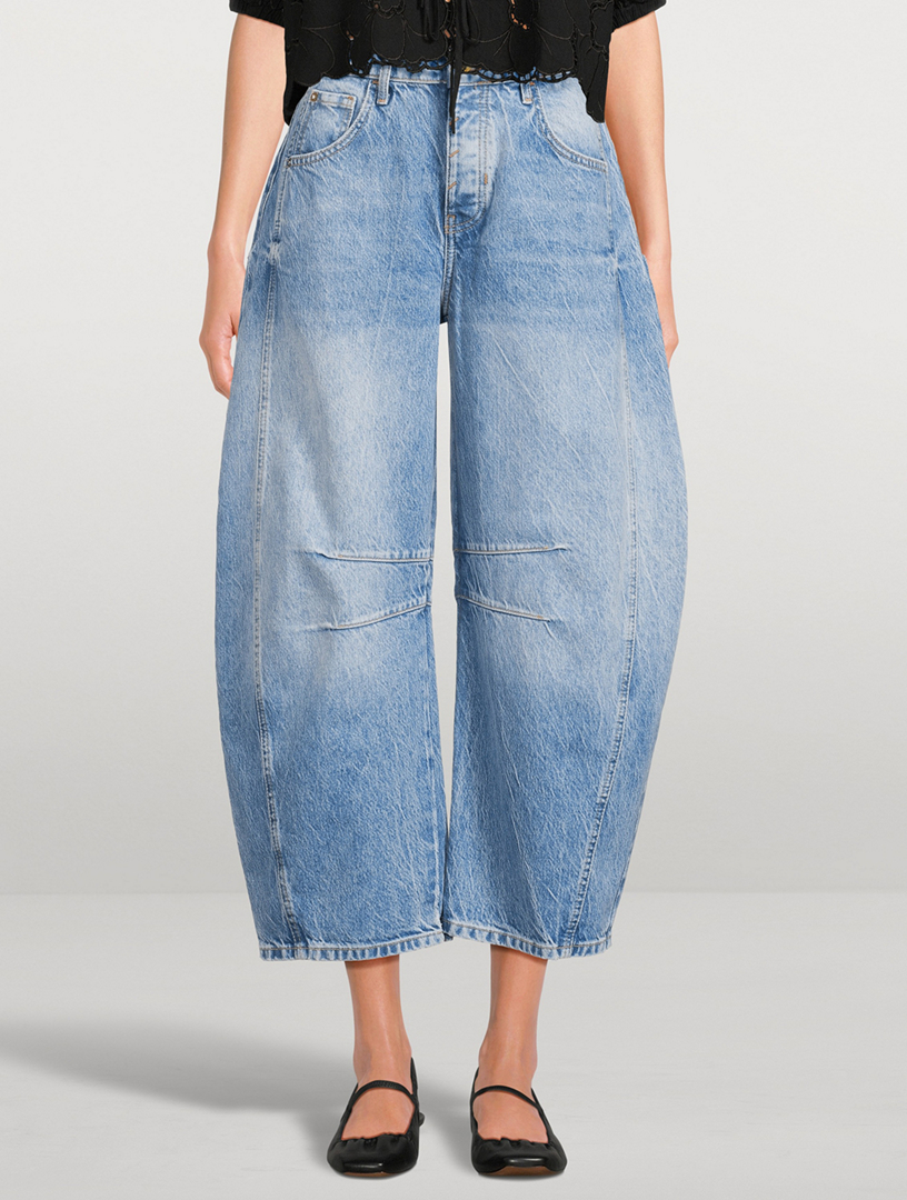 Good Luck Barrel-Leg Jeans