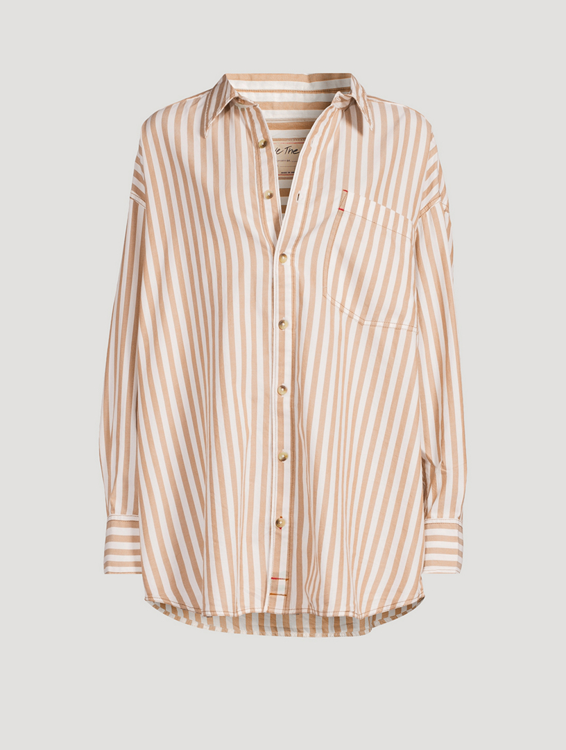 Freddie Cotton Shirt Stripe Print