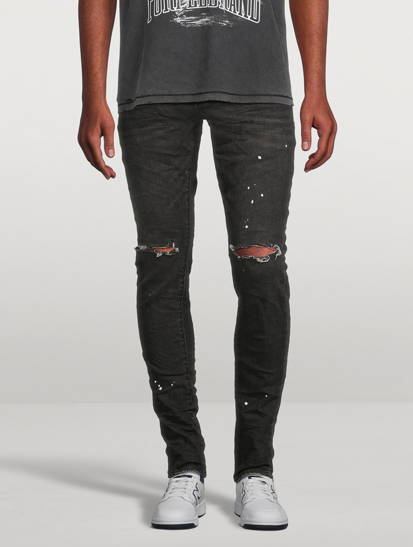 P001 Stretch Skinny Low-Rise Jeans