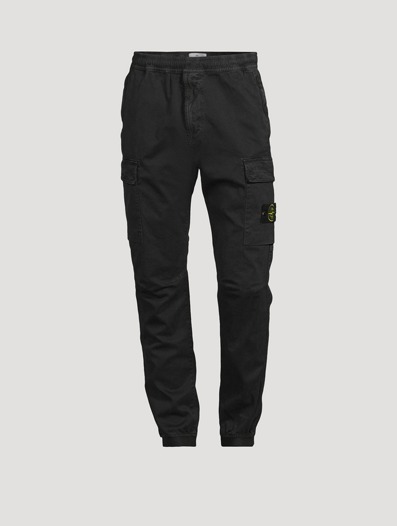 Stretch Cotton Tapered Cargo Pants