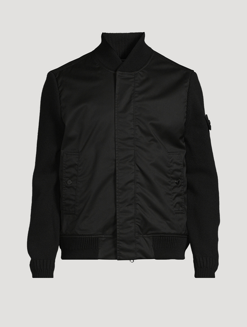 Ghost Hybrid Knit Bomber Jacket