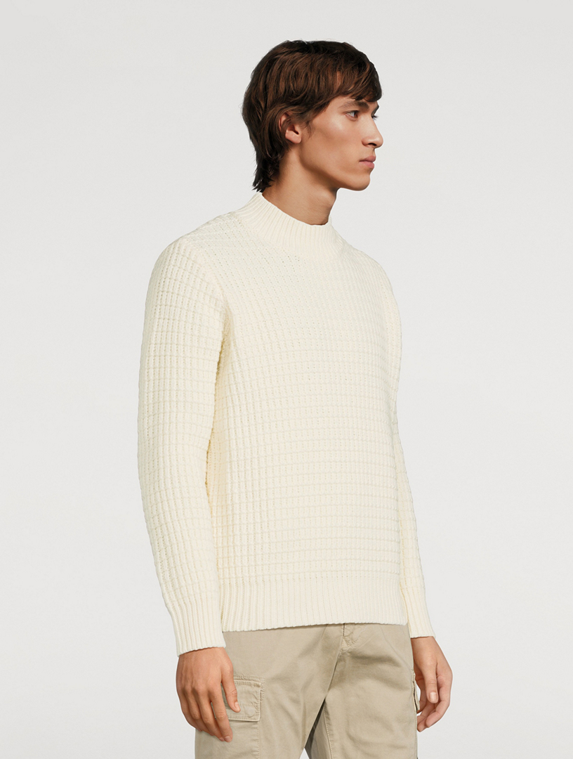 Wool Mockneck Sweater