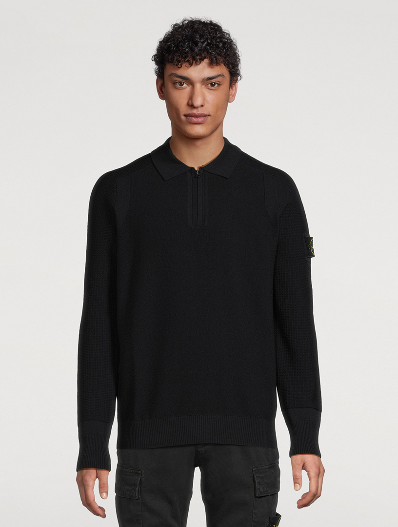 Quarter-Zip Polo Sweater
