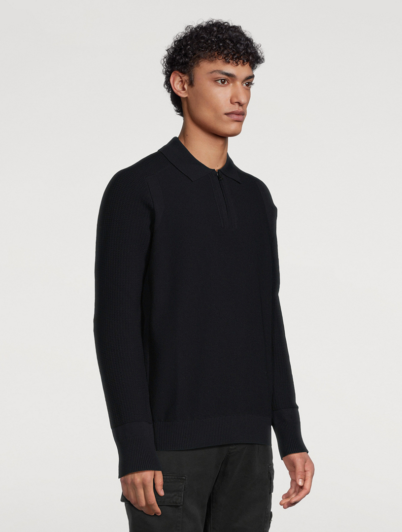 Quarter-Zip Polo Sweater