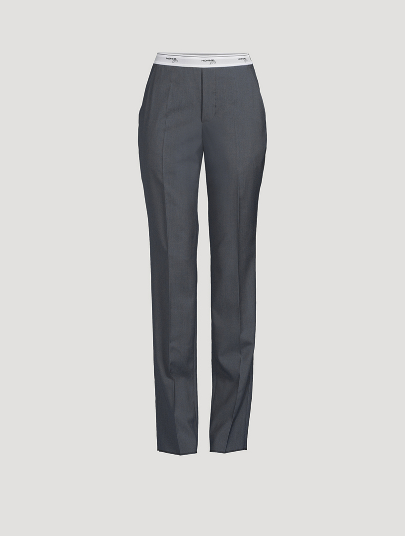 HOMMEGIRLS Classic Wool Trousers | Holt Renfrew