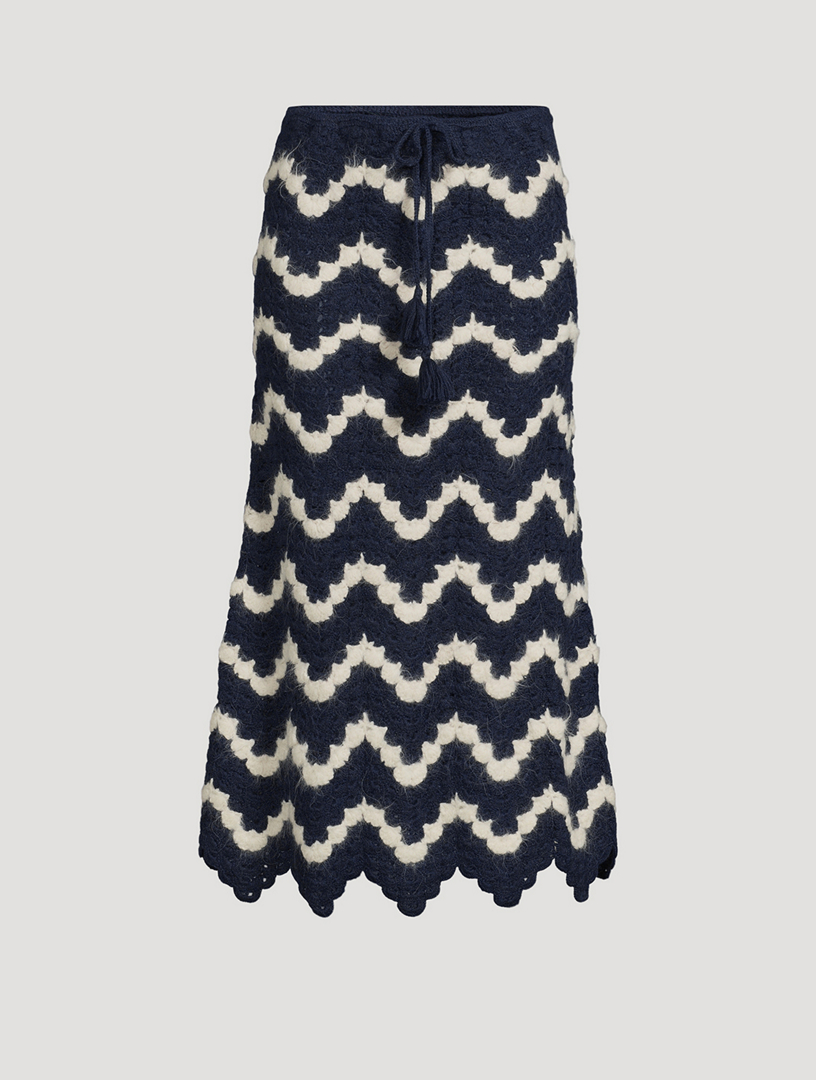 Safi Alpaca Crochet Midi Skirt