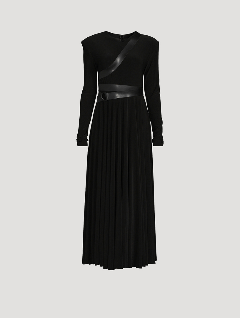 NORMA KAMALI Belted Jersey Maxi Dress Holt Renfrew