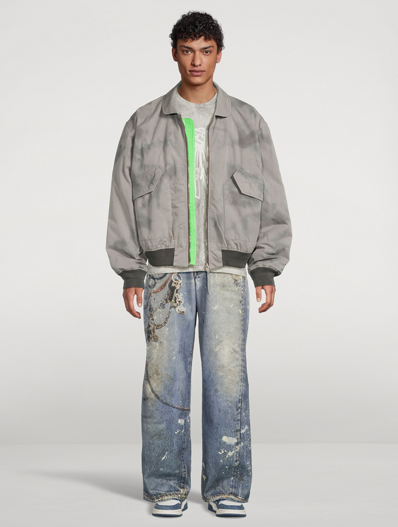 Garment-Dyed Bomber Jacket