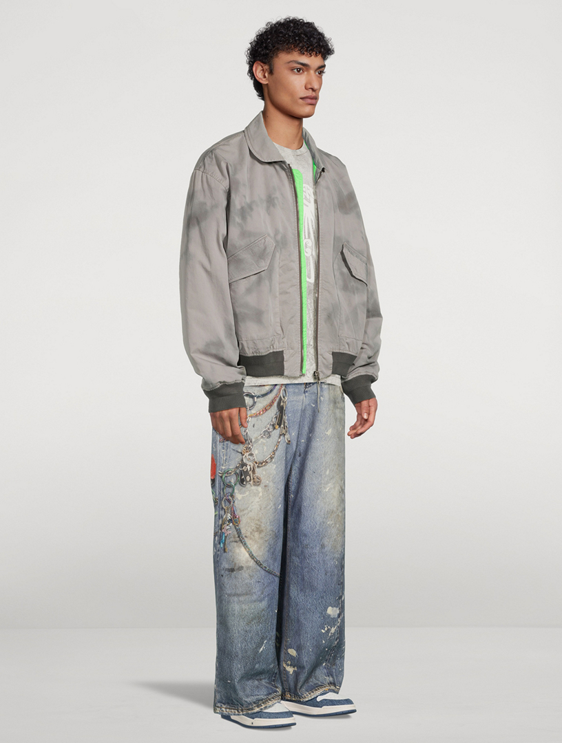 Garment-Dyed Bomber Jacket