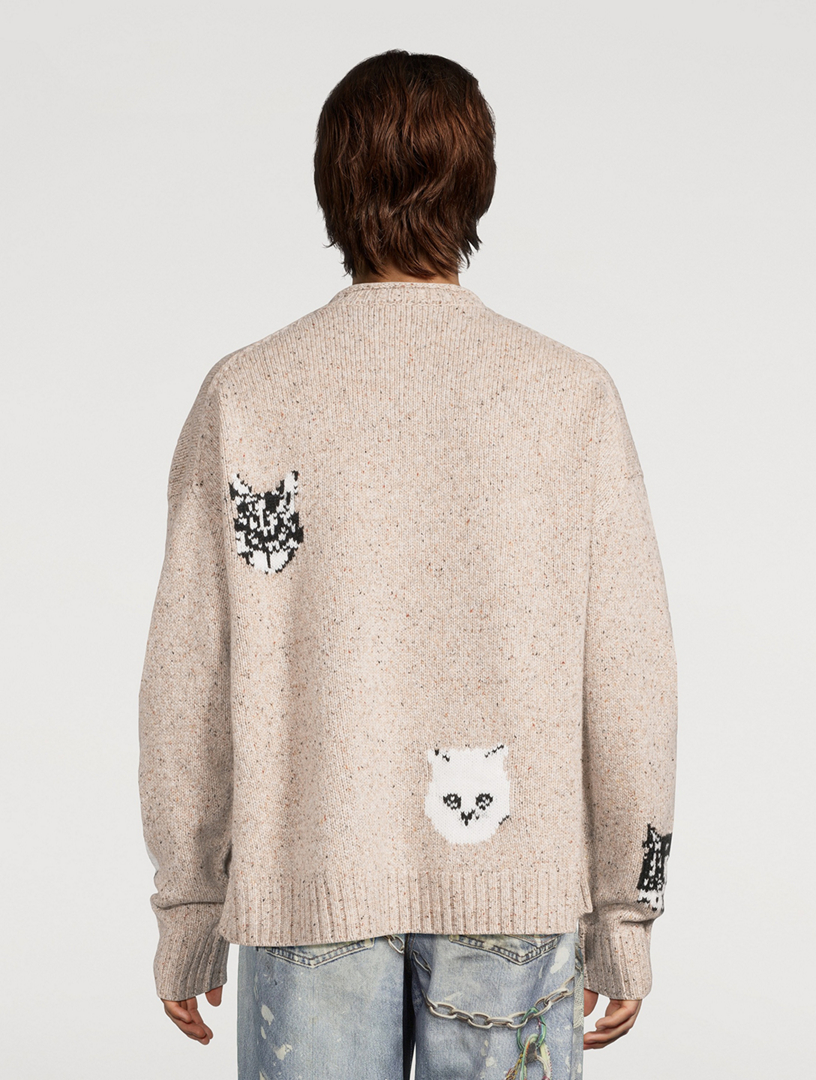 ACNE STUDIOS Cat Jacquard Sweater | Holt Renfrew