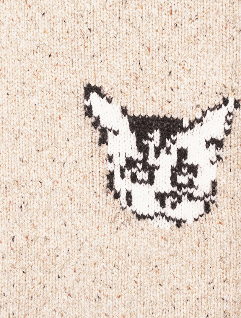 ACNE STUDIOS Cat Jacquard Sweater | Holt Renfrew