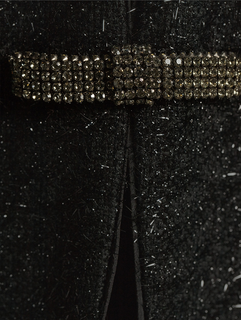 SELF-PORTRAIT Tinsel Boucl Midi Dress | Holt Renfrew