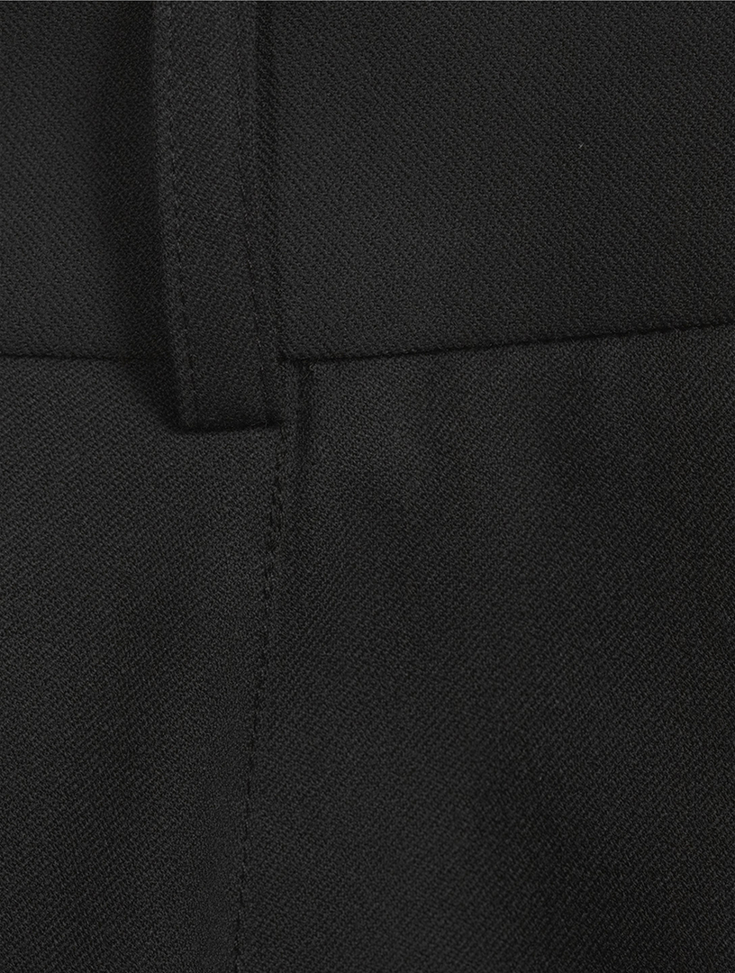 Pleated Wide-Leg Trousers