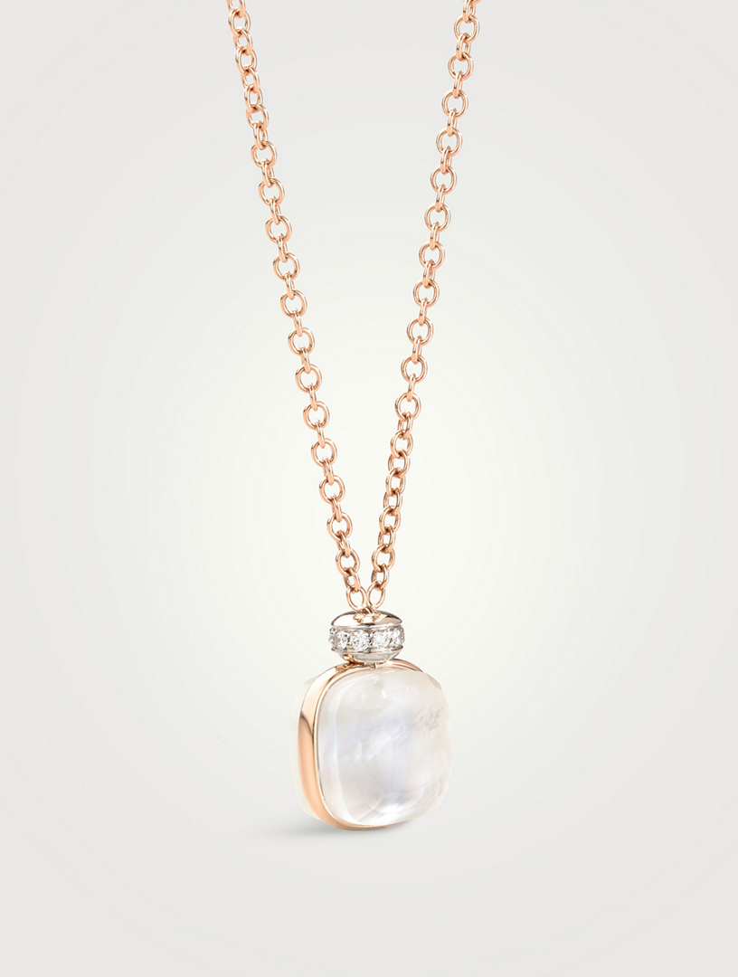 Nudo Classic Pendant Necklace With White Topaz