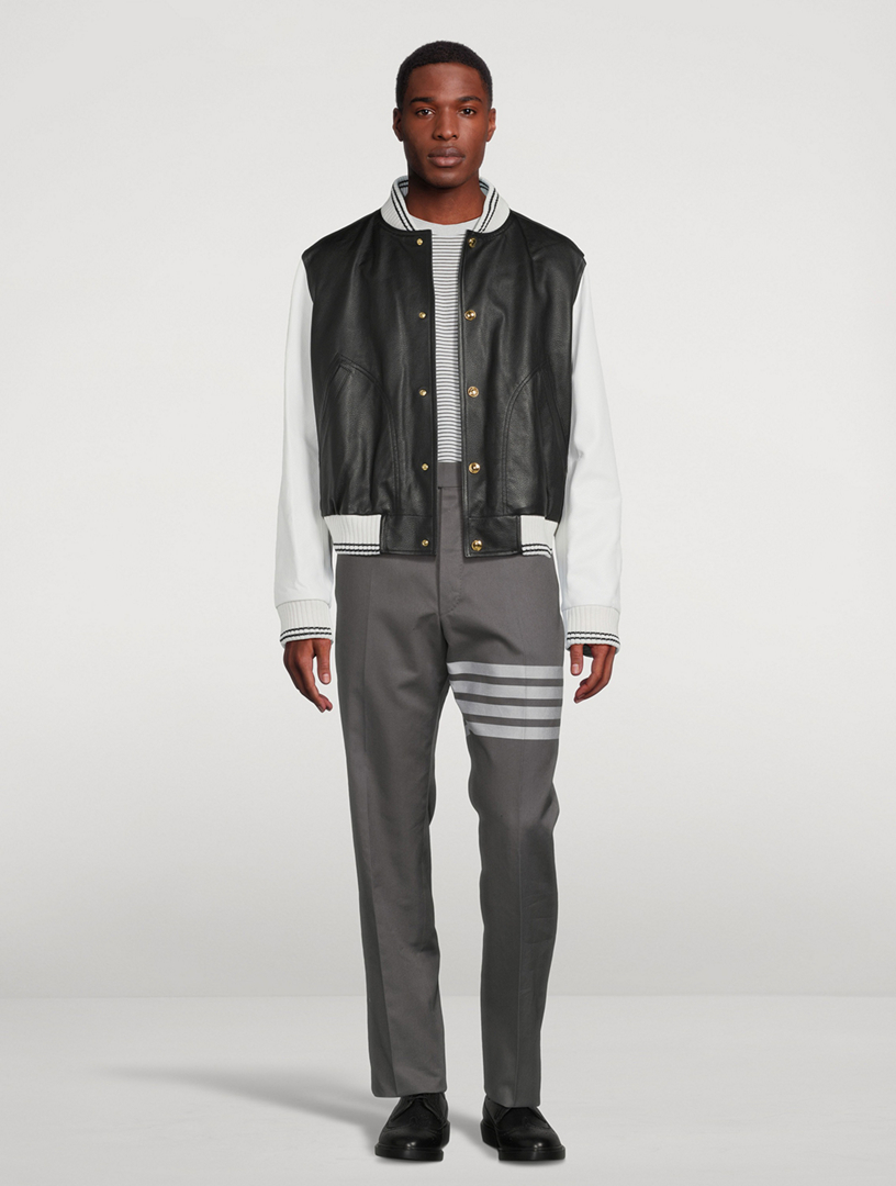 Leather Varsity Jacket