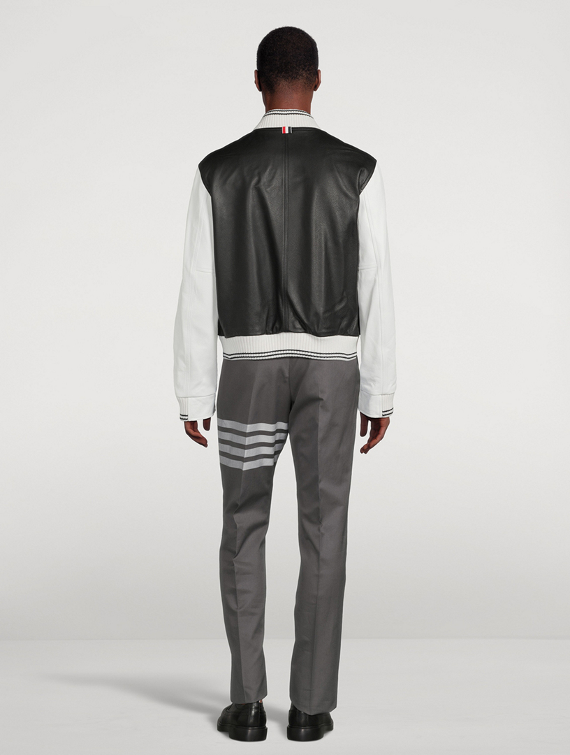 Leather Varsity Jacket