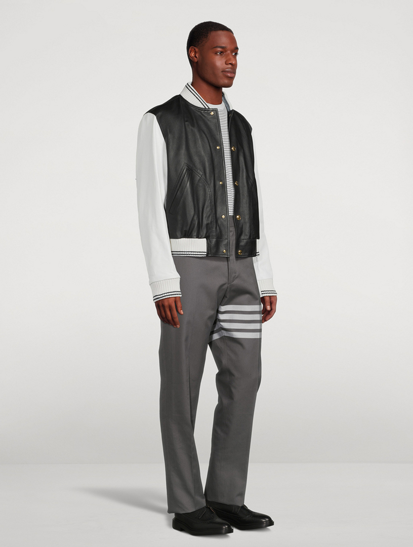 Leather Varsity Jacket