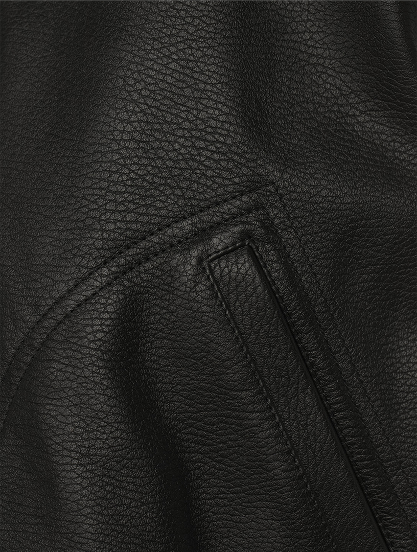 Leather Varsity Jacket