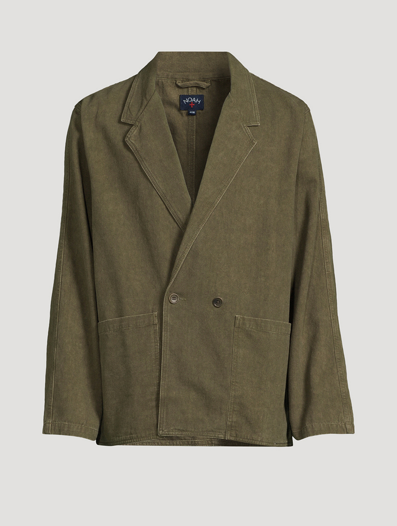 Double-Breasted Organic Cotton Jacket