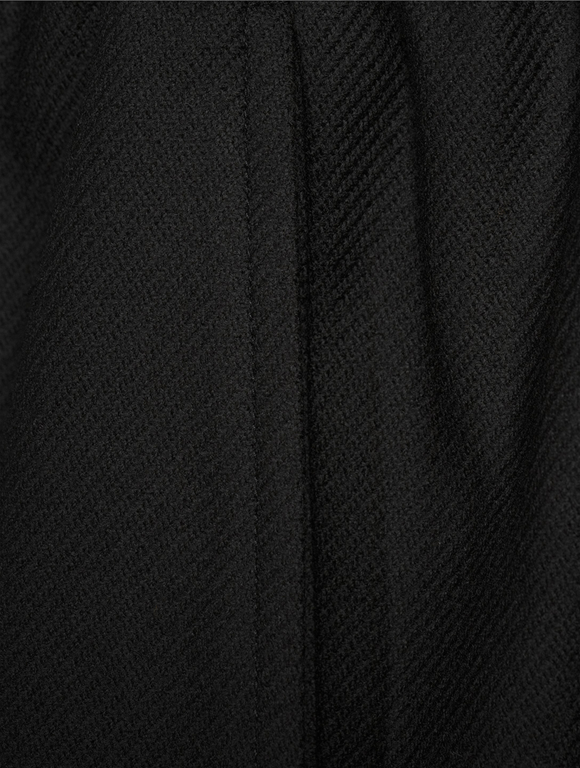 Wool And Silk Tapered Trousers