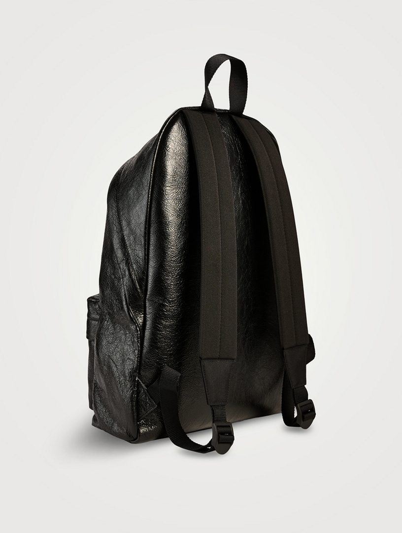 Balenciaga Black Leather Explorer Backpack One size