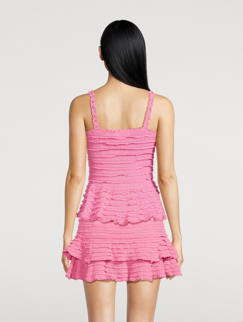 Azami Ruffled Peplum Top