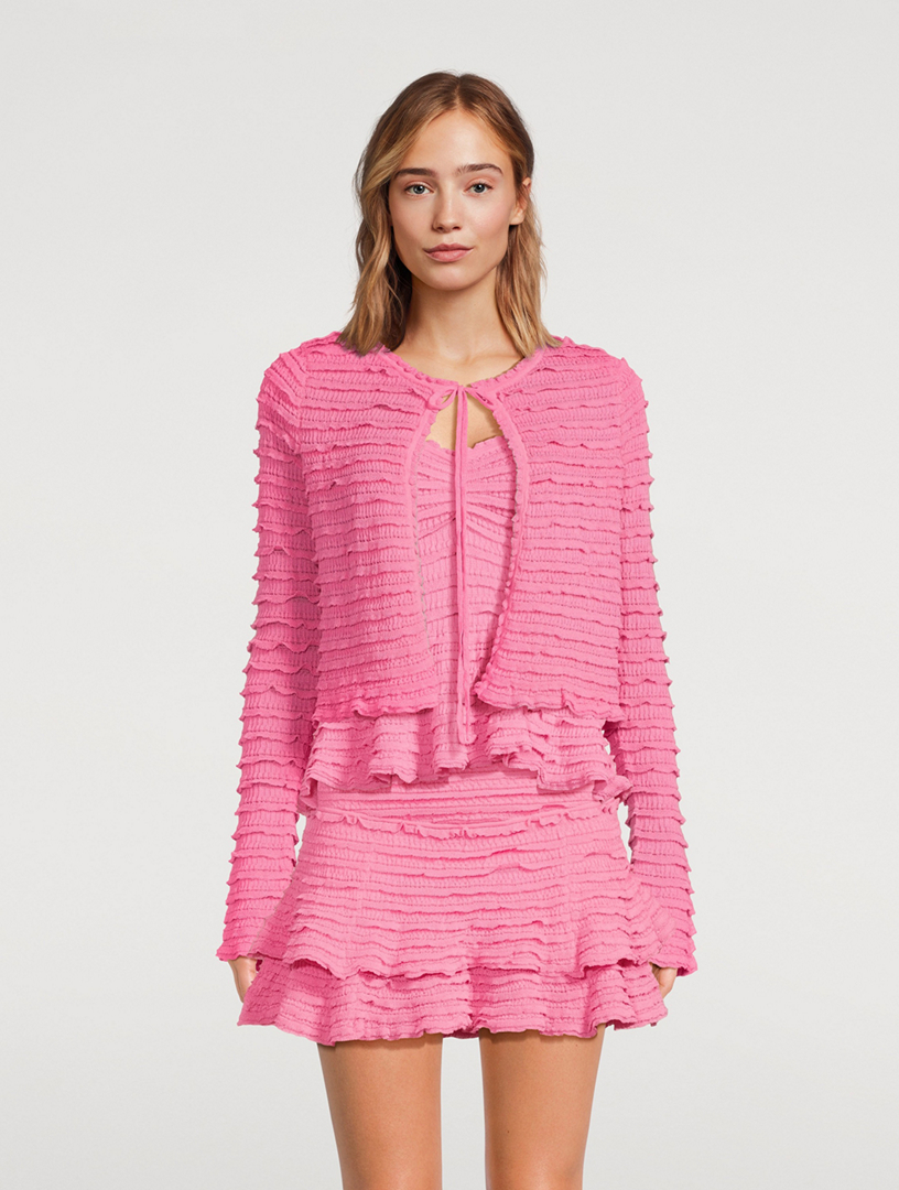 Celosia Ruffled Cardigan
