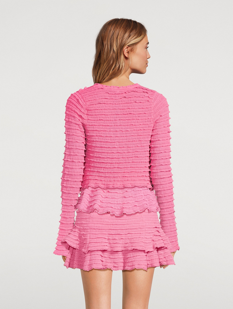 Celosia Ruffled Cardigan