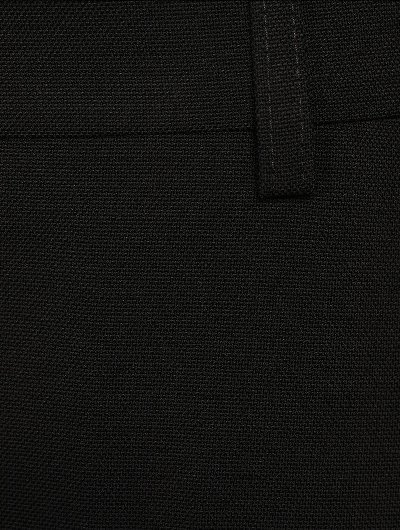Slouch Trousers With Buckled Cuffs