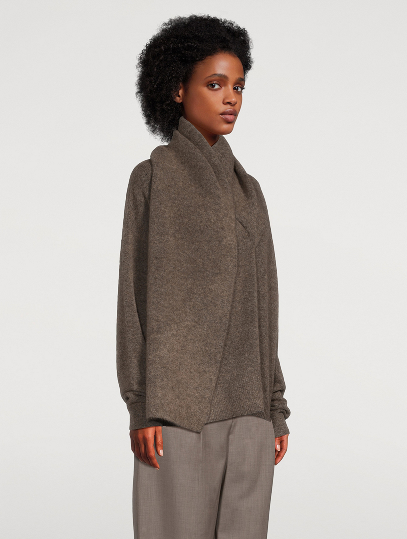 TOTEME Draped Scarf Sweater | Holt Renfrew