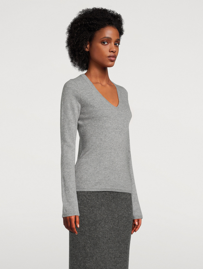 Fair Trade Cashmere Slim Fit V-Neck Sweater