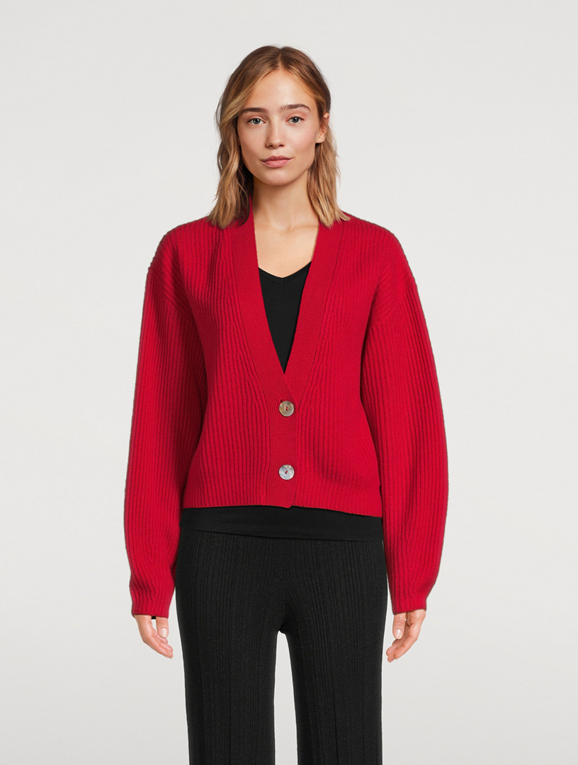 Fair Trade Cashmere Deep V-Neck Cardigan