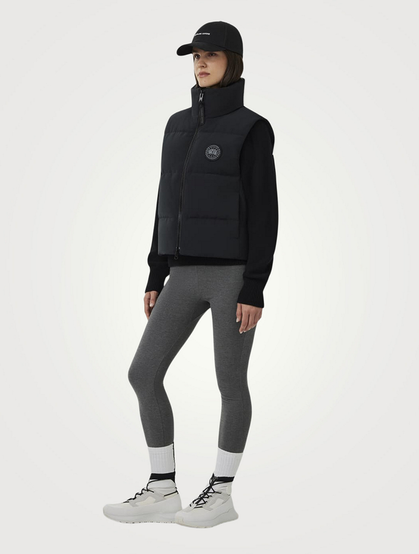 【in a row】Nylon Crop Hood Vest CANADA GOOSE Grandview Black Label Cropped Down Vest | Holt