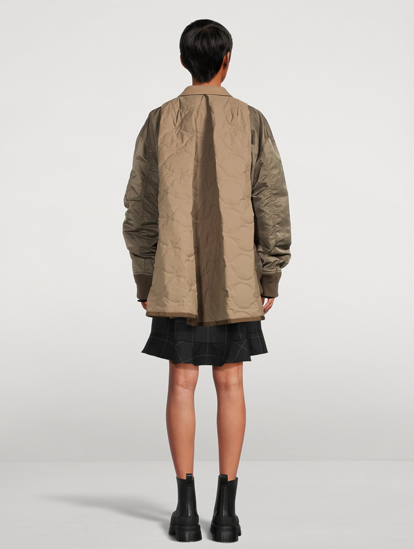 Wool And Nylon Twill Jacket