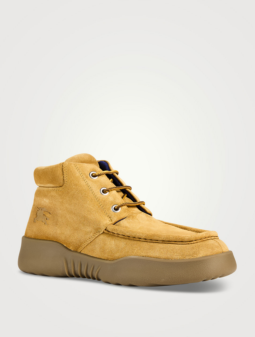 Suede Log Boots