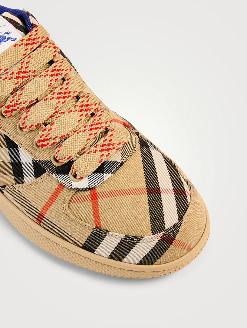 BURBERRY Check Terrace Sneakers | Holt Renfrew