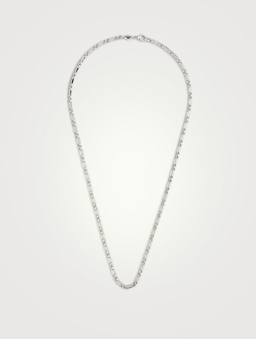 Stainless Steel Modern Figaro Belcher Chain Necklace