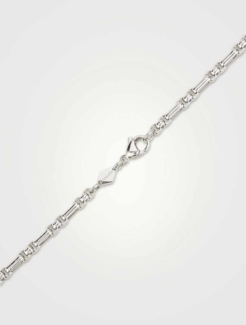 Stainless Steel Modern Figaro Belcher Chain Necklace