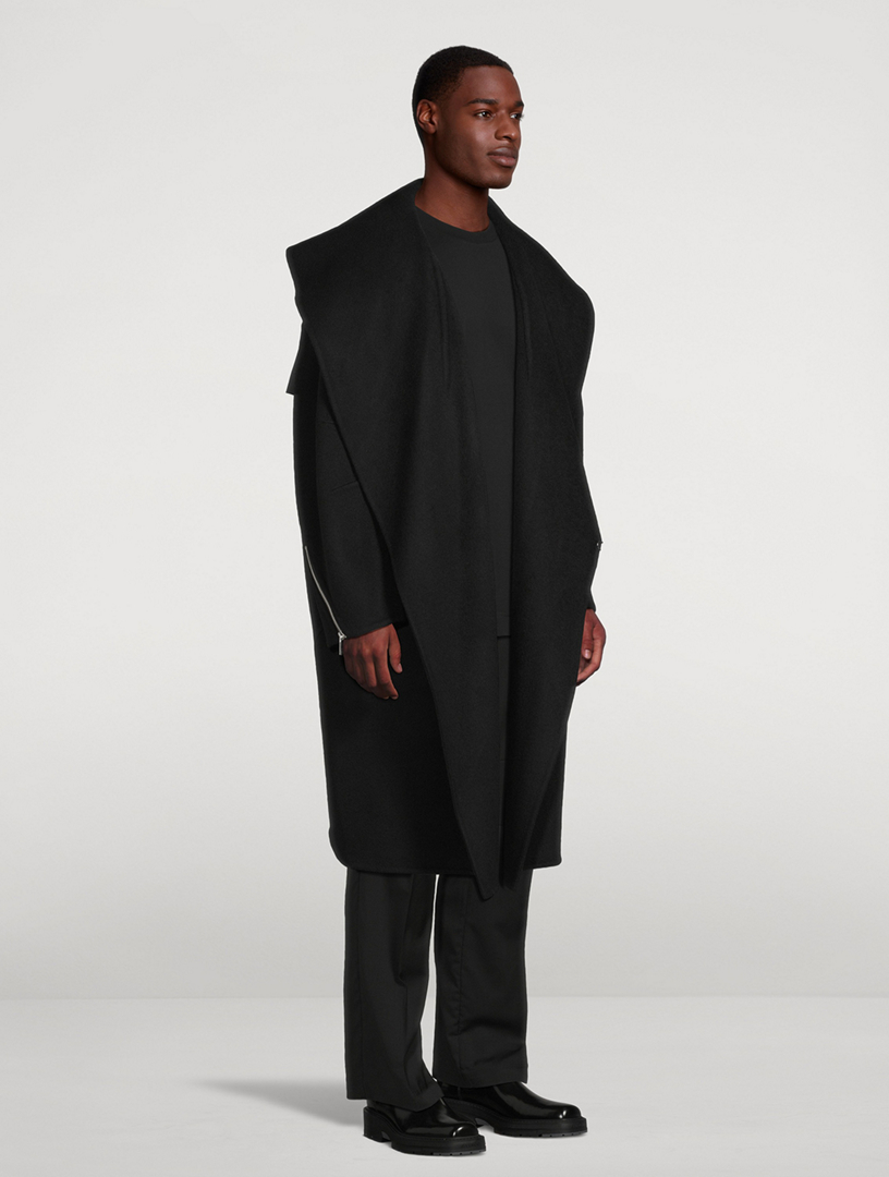 HELMUT LANG Apex Double-Faced Wool Cocoon Coat | Holt Renfrew
