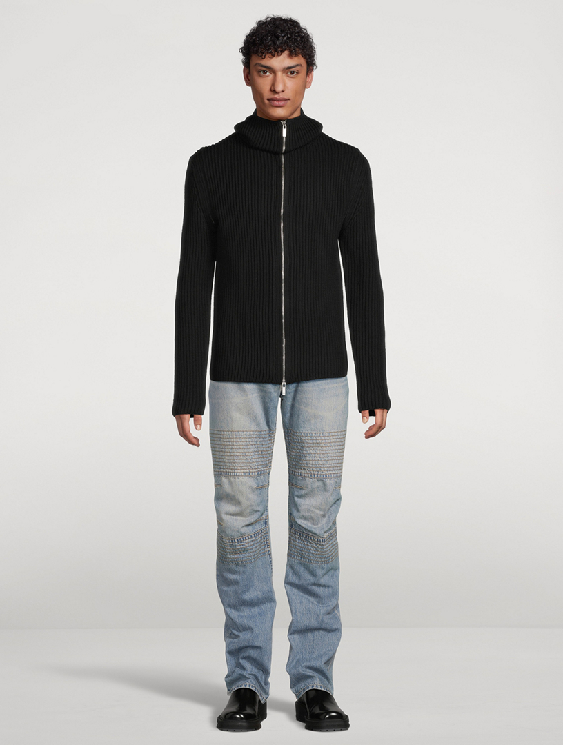 De Safety Wool Zip Sweater
