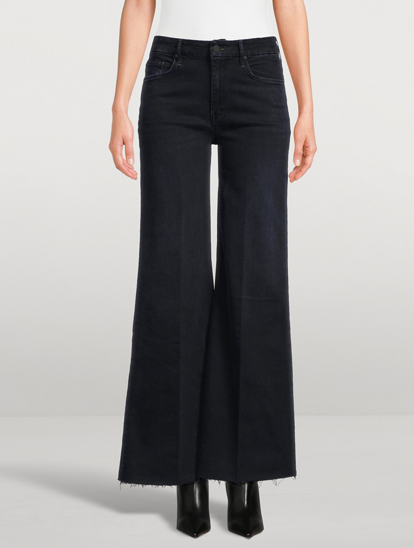 The Roller Frayed Wide-Leg Jeans