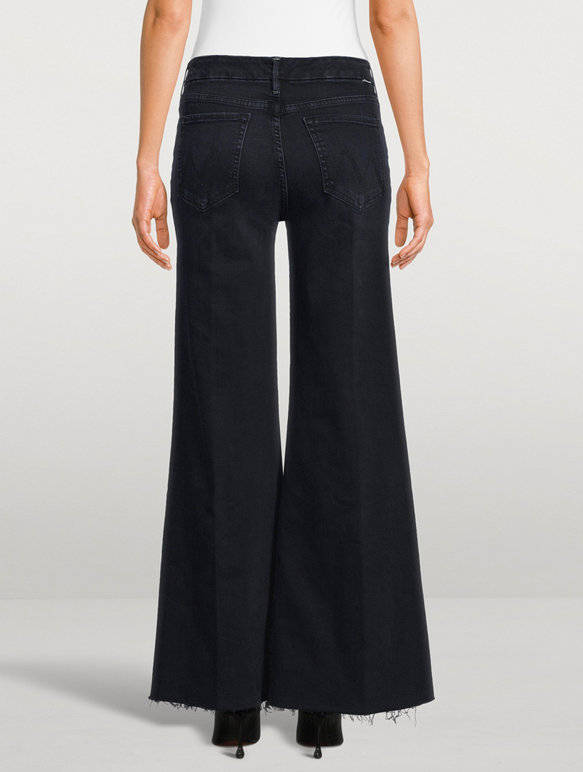 The Roller Frayed Wide-Leg Jeans