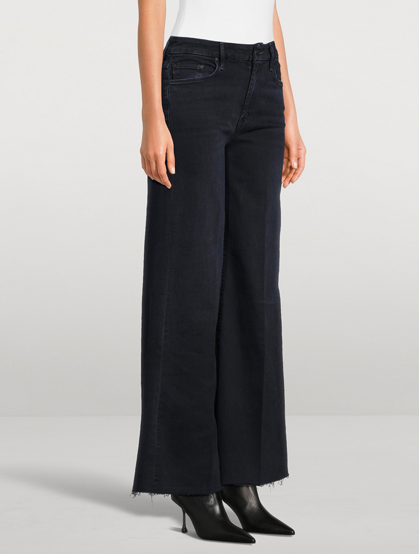 The Roller Frayed Wide-Leg Jeans