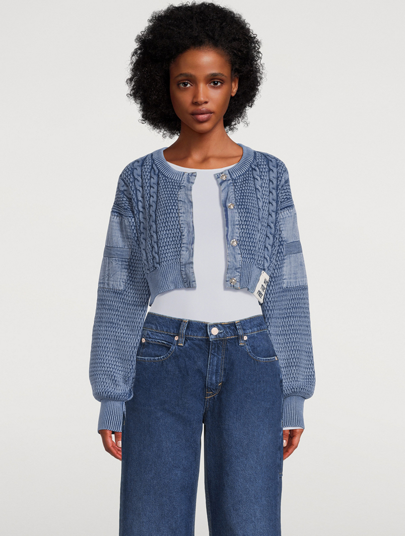 Free people cropped cardigan sale