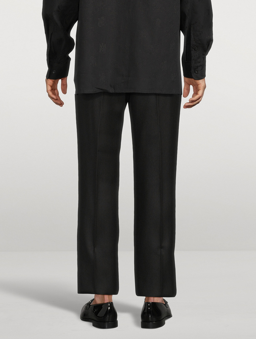 Double-Pleated Relaxed Pants