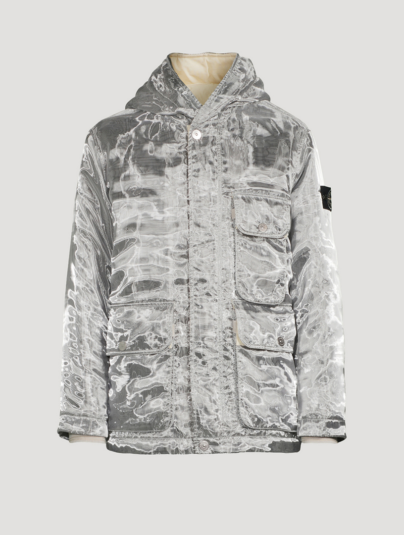 STONE ISLAND Metallic Mesh Nanotechnology Down Jacket | Holt Renfrew
