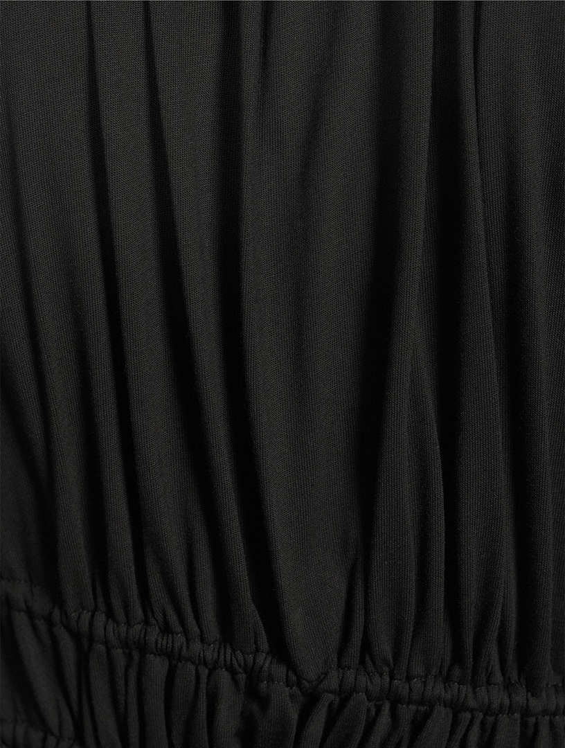 Scrunch Jersey Midi Dress